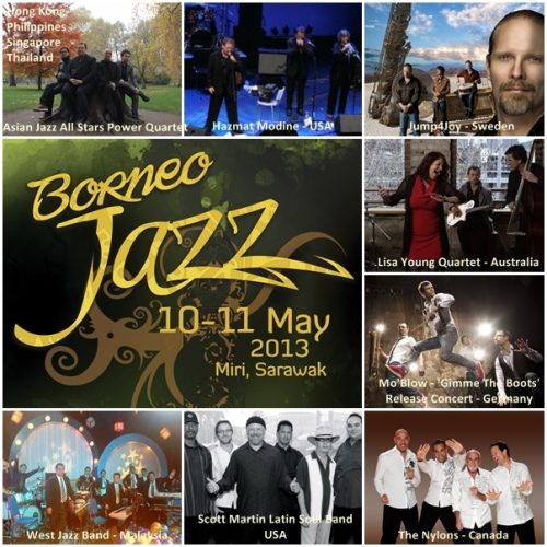 Borneo jazz 2013 combo page with names